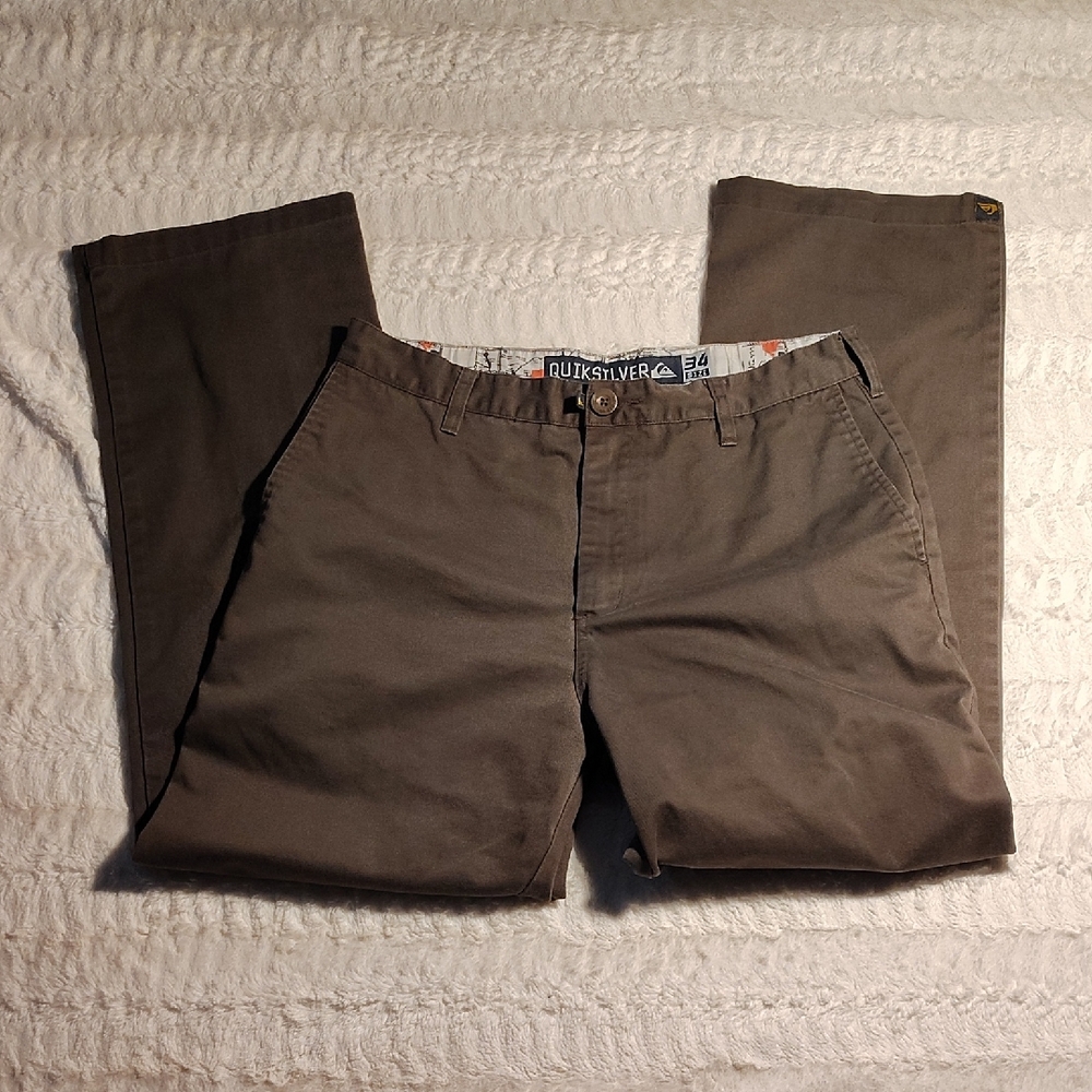 Quiksilver Men's Olive Green Chino Pants